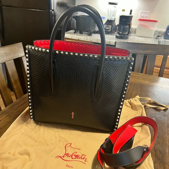 Christian Louboutin Handbags - Christian Louboutin  snake skin hand bag